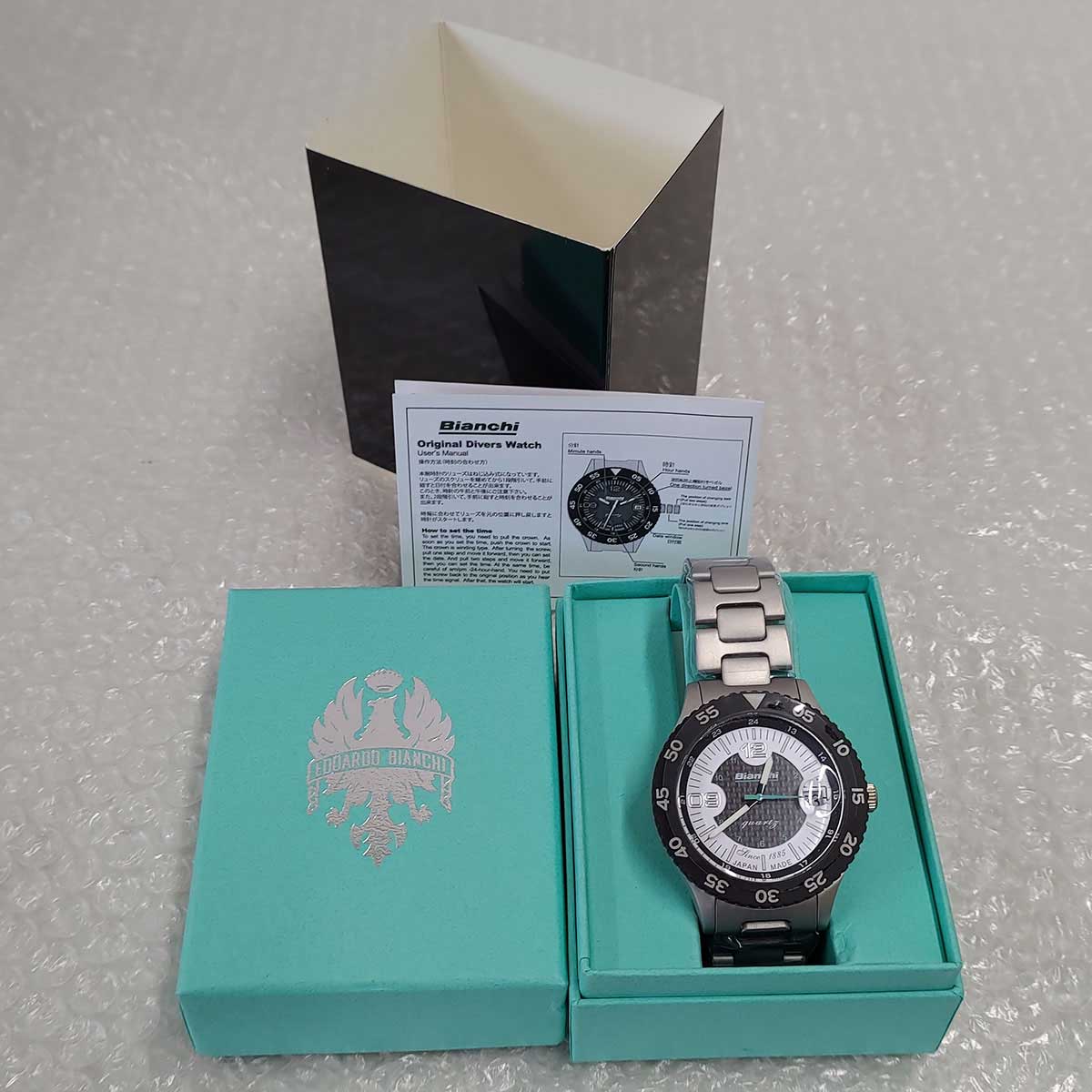 【中古・未使用品】ビアンキ BIANCHI SCUBA TX シルバー ホワイト 時計 ダイバーズウオッチ型腕時計 JP203ZOTWA メンズ 14,527円