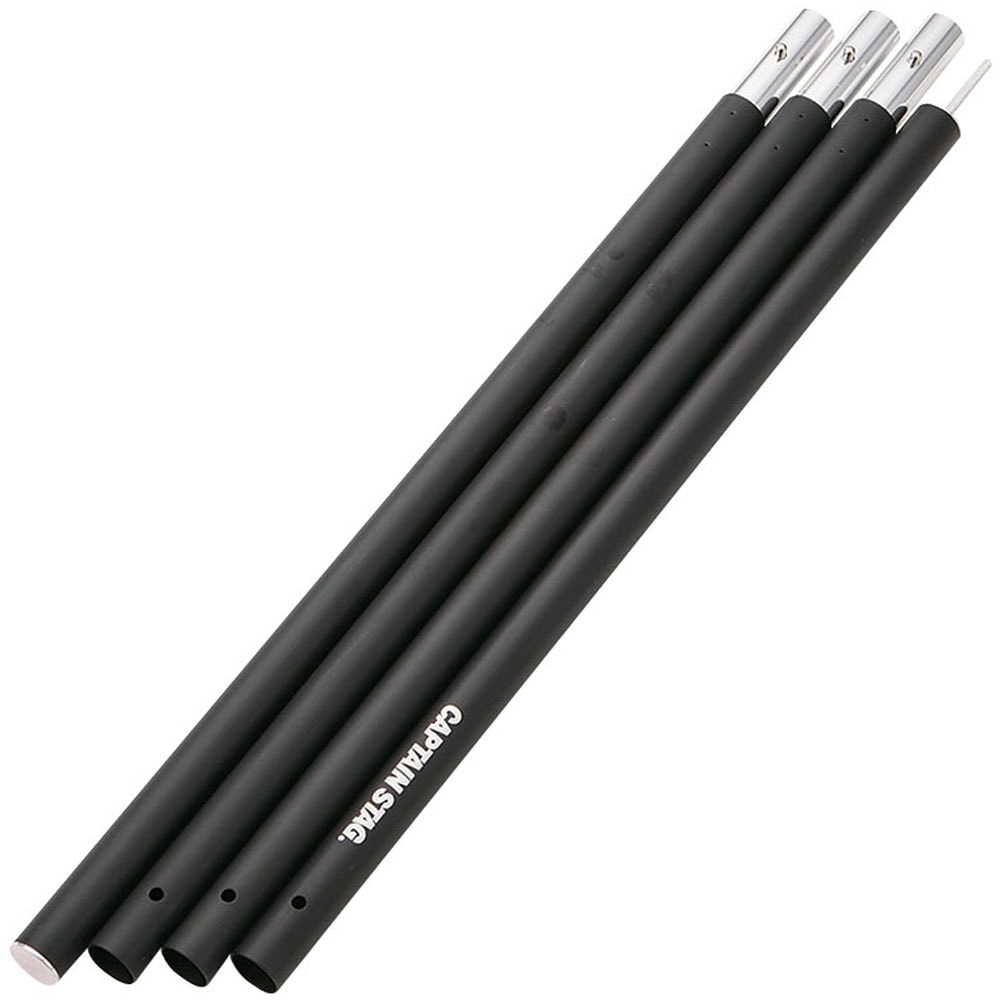 CAPTAIN STAG キャプテンスタッグ アルミジョイントポール径28mmx240cm 4本つなぎ ブラック UA-4512 アウトドア UA4512