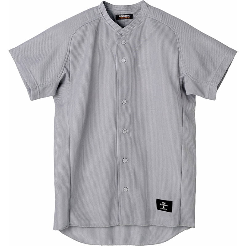 フルオープンシャツ(立衿) 野球＆ソフトボール ユニフォーム (std51tb-slv)