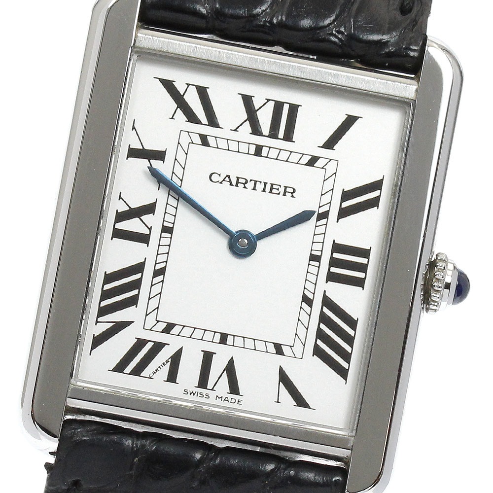 カルティエ CARTIER W1018355 タンクソロLM クォーツ メンズ _904998【中古】