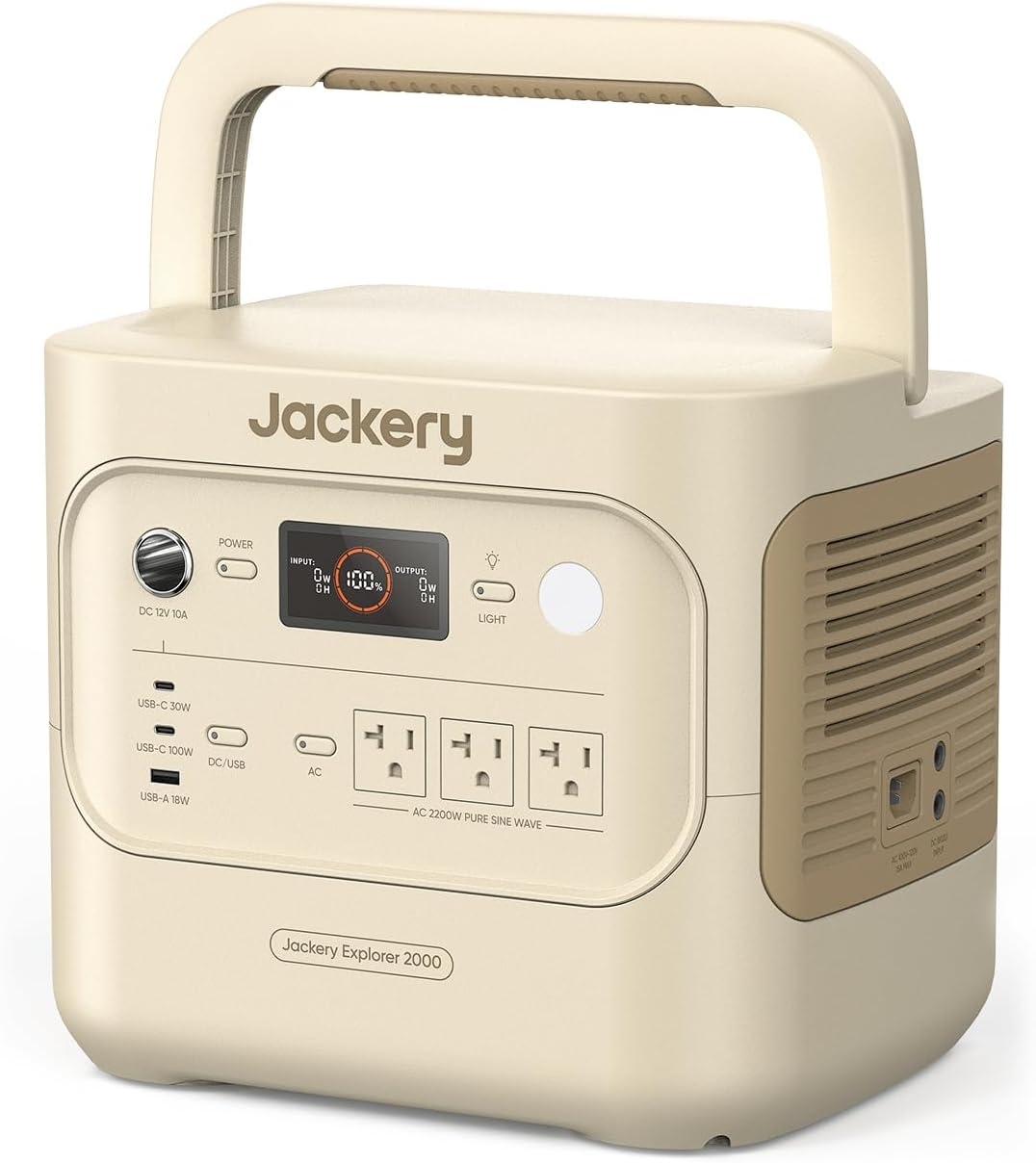Jackery ポータブル電源 2000 New JE-2000D-SG サンドゴールド