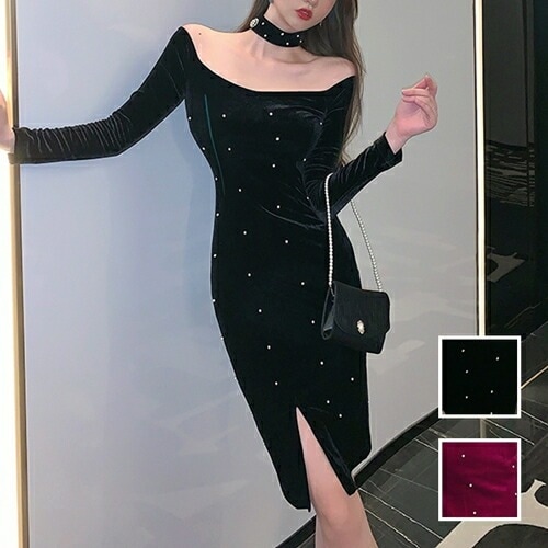 パーティードレス 結婚式 ワンピース ショート ミニ丈 オケージョン イブニング ドレス 韓国 ファッション レディース 秋 冬 ブライダル お呼ばれ コーデ 成人式 二次会 同窓会 20代