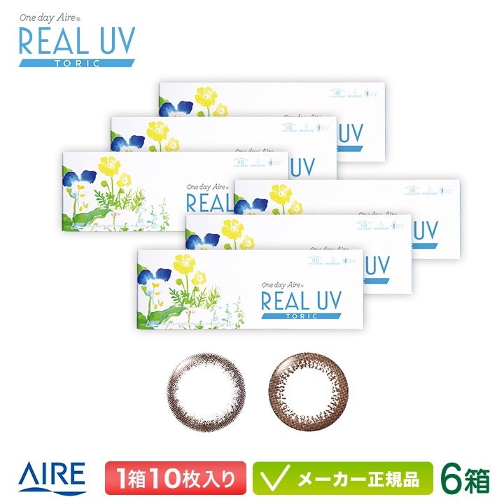 ワンデーアイレ リアルUV トーリック(乱視用)10枚入り 6箱セット