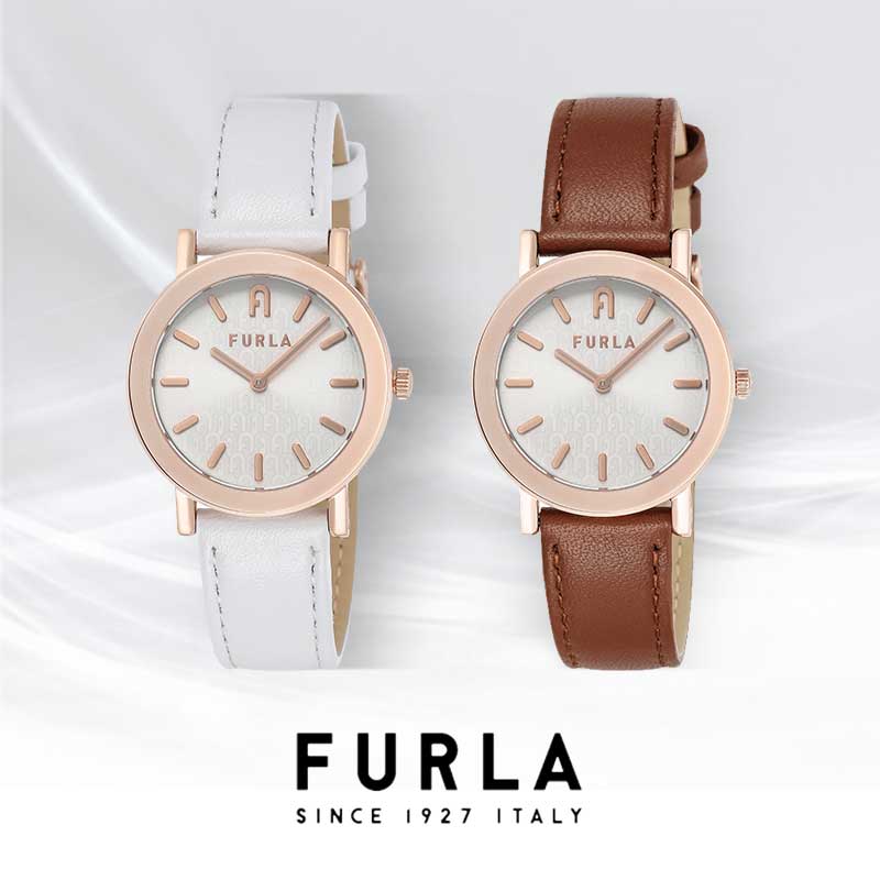 【腕時計】 FURLA(フルラ) MINIMAL SHAPE / ミニマルシェイプ レディース シルバー クォーツ ホワイト ブラウン クリスマス プレゼント 人気 腕時計 ブランド 19,440円