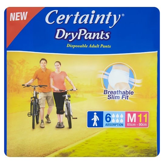 ★お求めやすく価格改定★ DryPants Certainty Disposable 11pcs M Pants Adult 介護用おむつ