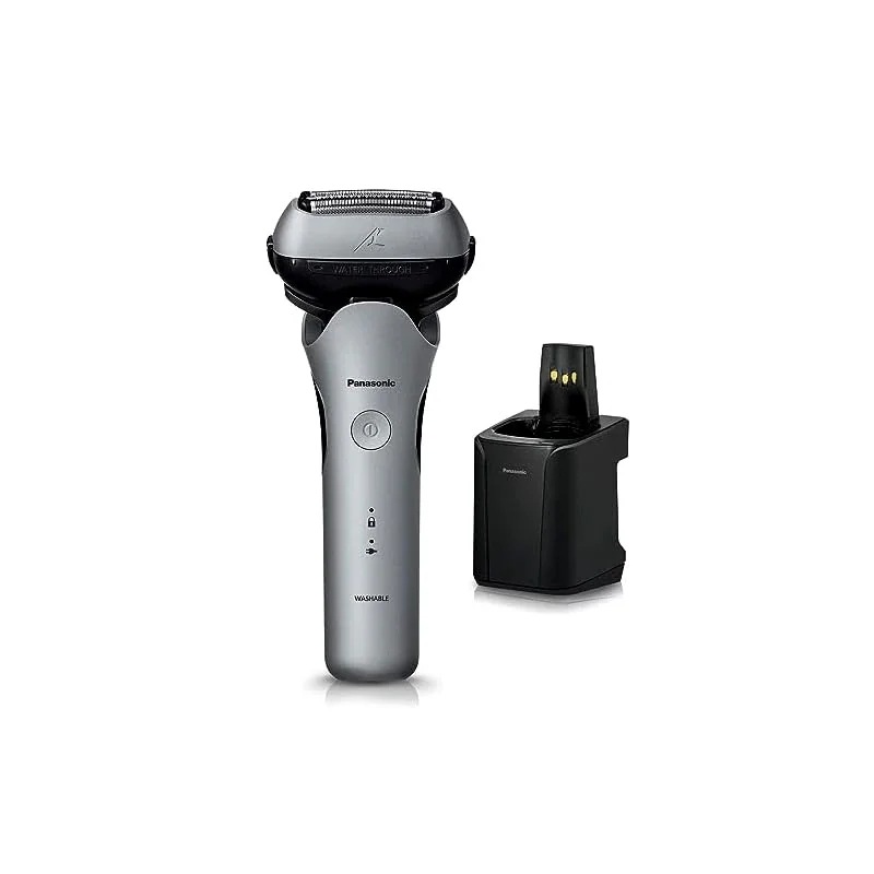 【即納】パナソニック メンズシェーバー ラムダッシュ 3枚刃 黒 全自動洗浄充電器 充電中でも剃れる ES-LT8Q-S