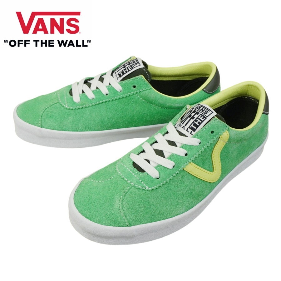 VANS スニーカーVANS ヴァンズ バンズ【箱なし】SPORT LOW スポーツ ローSPORT POP GREEN スポーツポップグリーン緑 黄