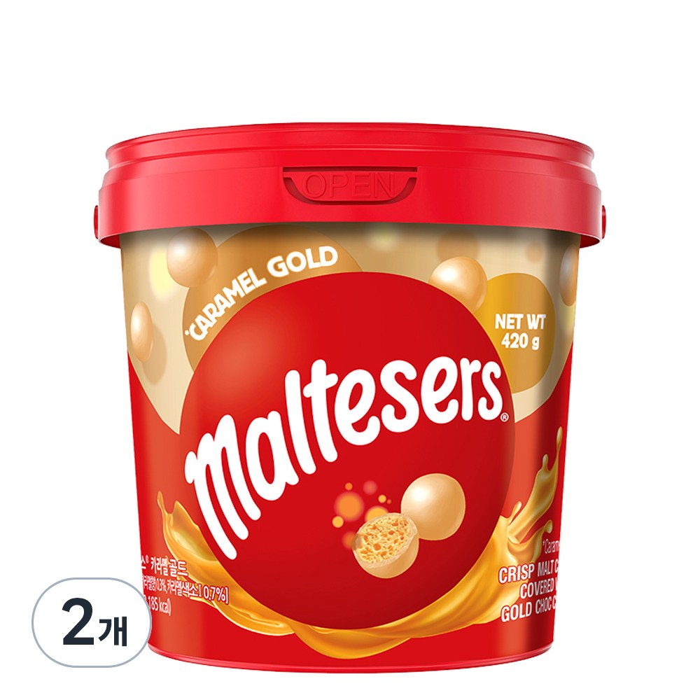 モルティジャーズキャラメルゴールドチョコレート420g2個