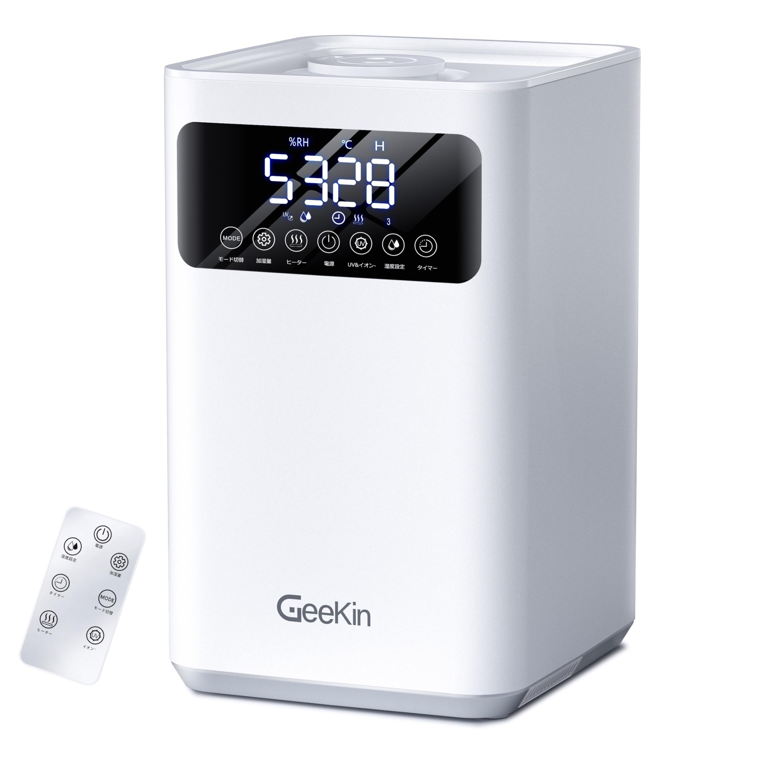 【2025新登場大画面】 加湿器 大容量 6L 知能恒湿 ハイブリッド加湿器 加熱式 & 超音波式 7.0インチ大画面 AIスマート アロマ対応 4重除菌 100℃高温除菌 550ml/h マイナス