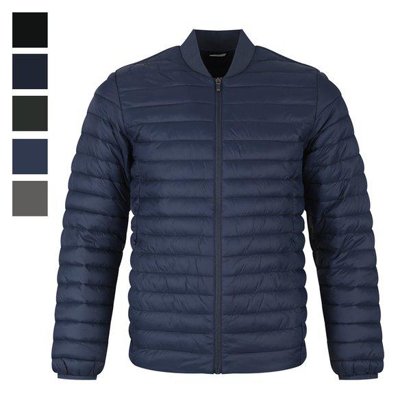 メンズナイロン軽量シボリ半ネックパッド DD-JUW-MJ920-ブルー