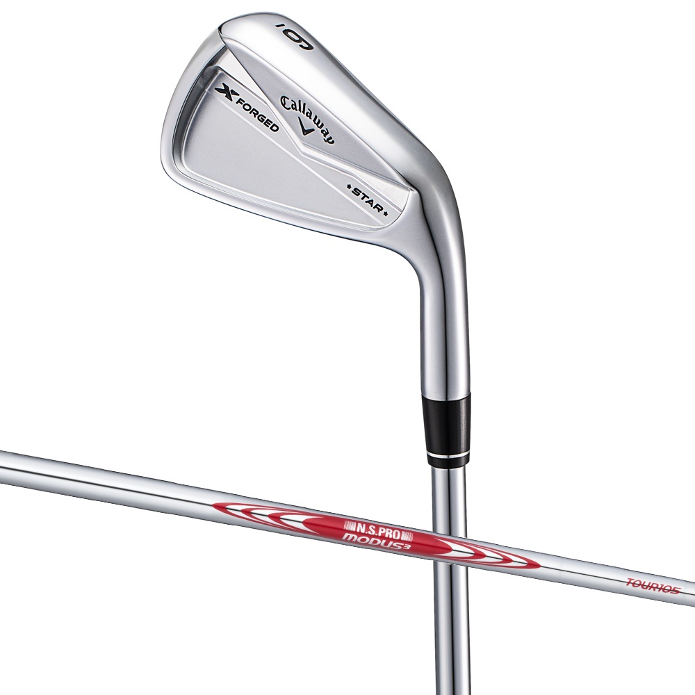 キャロウェイ 4J66509843006 X FORGED STAR アイアン 6本セット(I#5～9PW) 【N.S PRO MODUS3 Tour 105 スチールシャフト・フレックス：S】