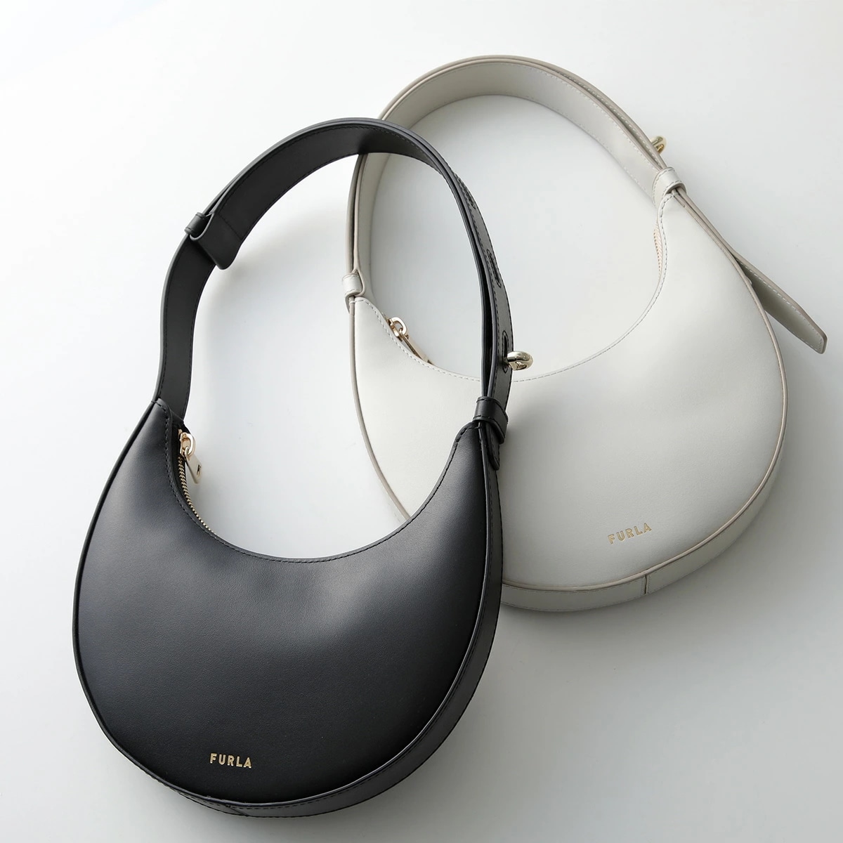 Furla フルラ ハンドバッグ DELIZIA MINI デリッチア WE00649 AX0733 レディース レザー ハーフムーン ショルダーバッグ 鞄 カラー2色 30,633円