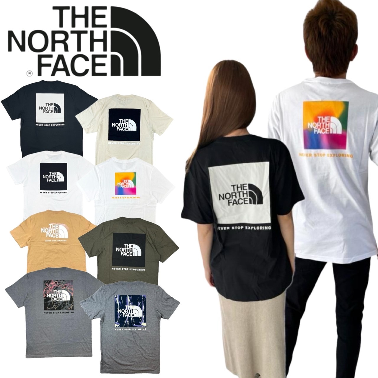 ザ ノースフェイス The North Face 半袖 Tシャツ NF0A812H/NF0A2TX2 バックロゴ ボックスロゴ THE NORTH FACE S/S BOX NSE TEE
