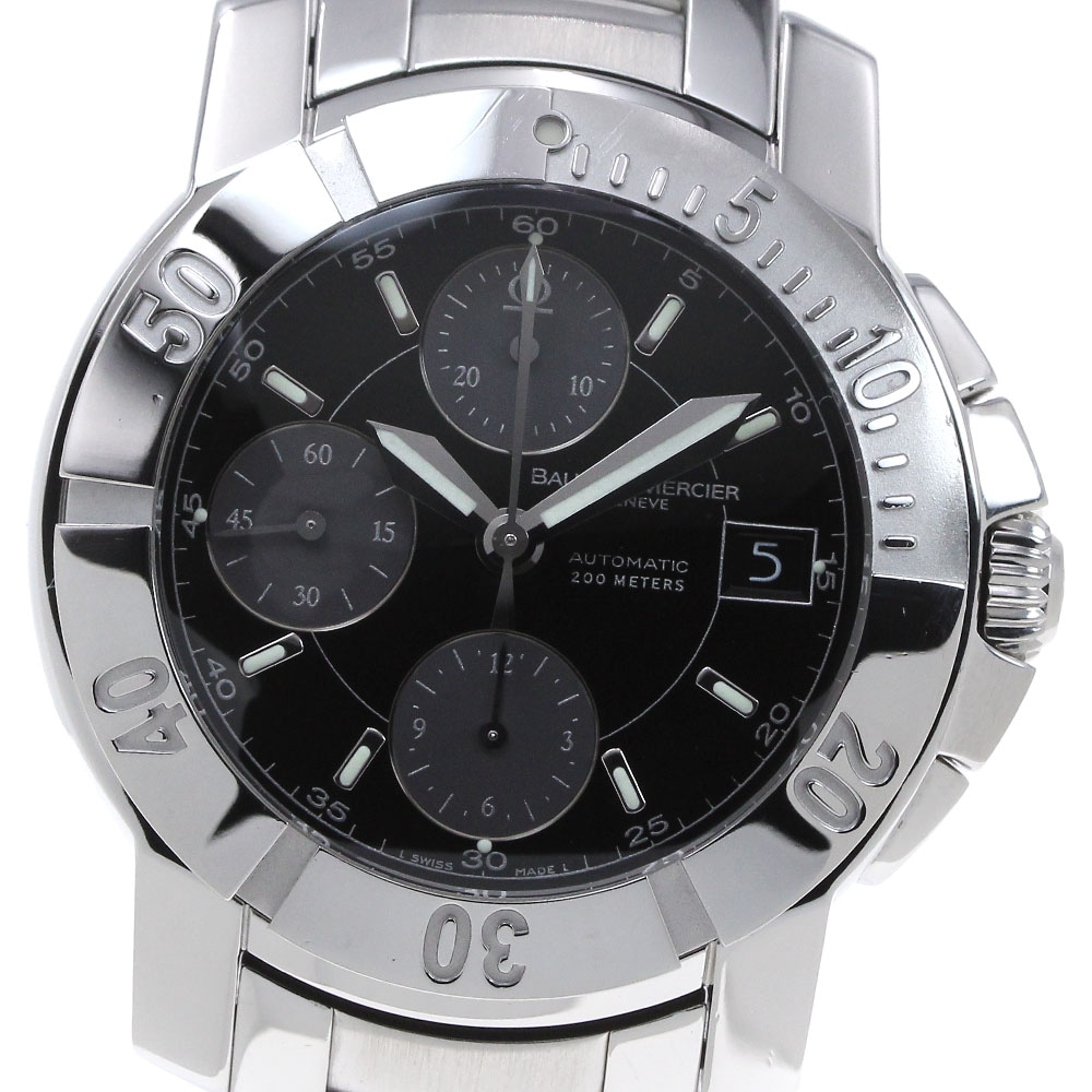 ボーム&メルシェ Baume & Mercier 65352 ケープランド クロノグラフ 自動巻き メンズ 良品 _847971【中古】