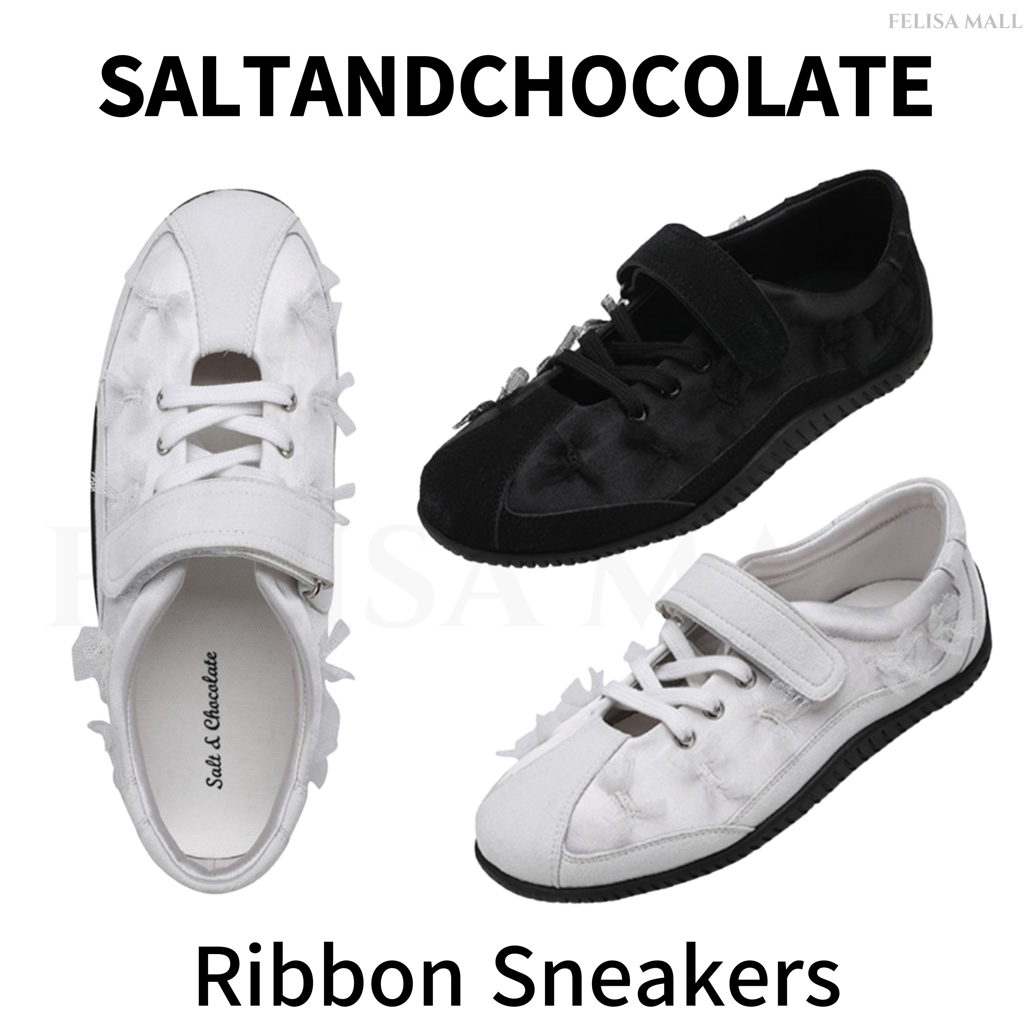 [SALT&CHOCOLATE] Ribbon Sneakers リボンスニーカー 韓国人気