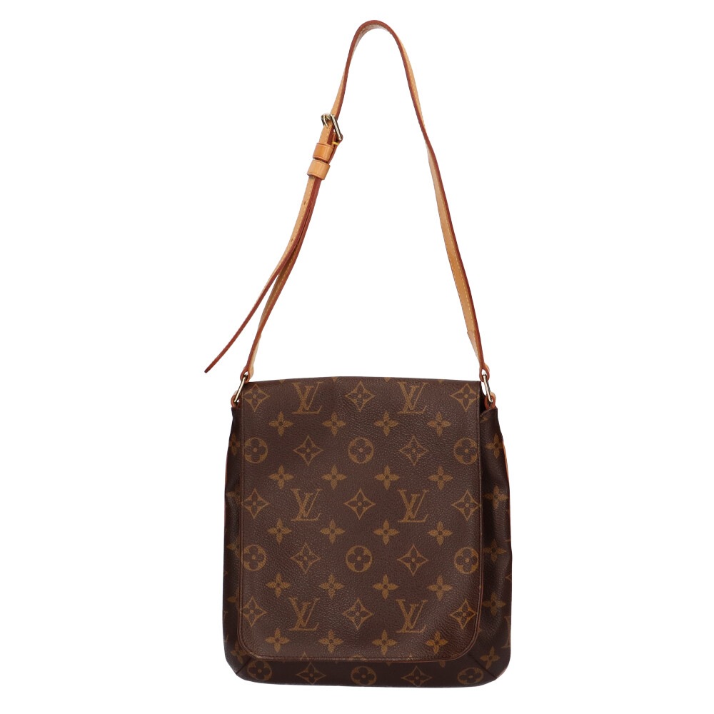 ルイヴィトン LOUIS VUITTON ミュゼットサルサ モノグラム ショルダーバッグ ブラウン レディース 中古