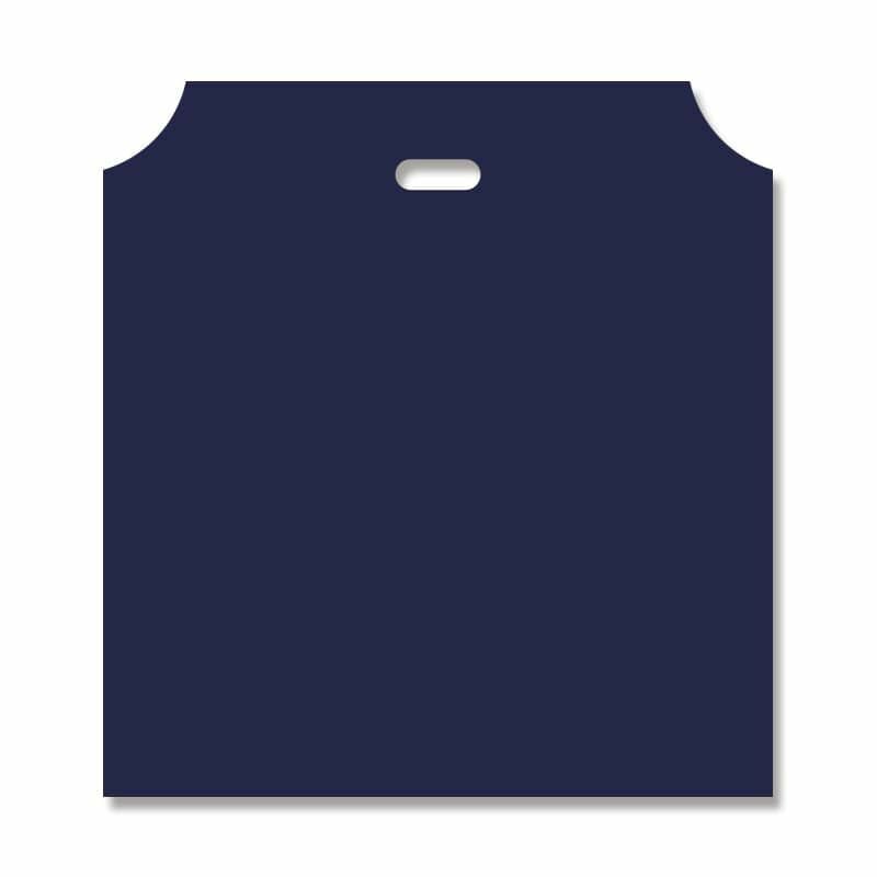 シモジマ HEIKO 手抜きポリ袋 DXハンディバッグ L 無地シコン 表記入り 100枚 幅430x高460mm（底マチ80mm） 006958404