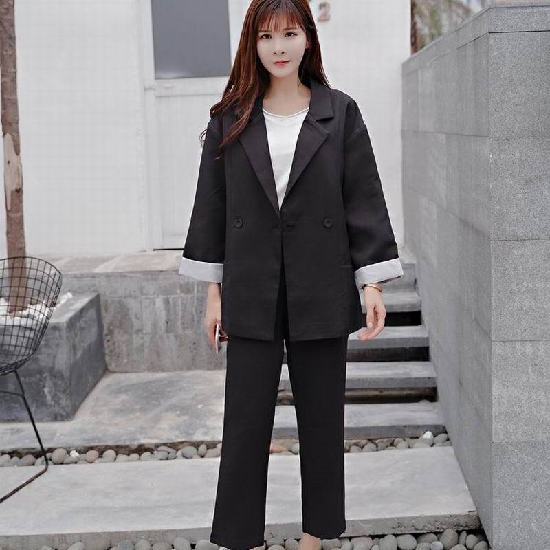 新しいプロの服の女性の韓国語バージョンの小さなスーツのスーツのスーツのジャケット