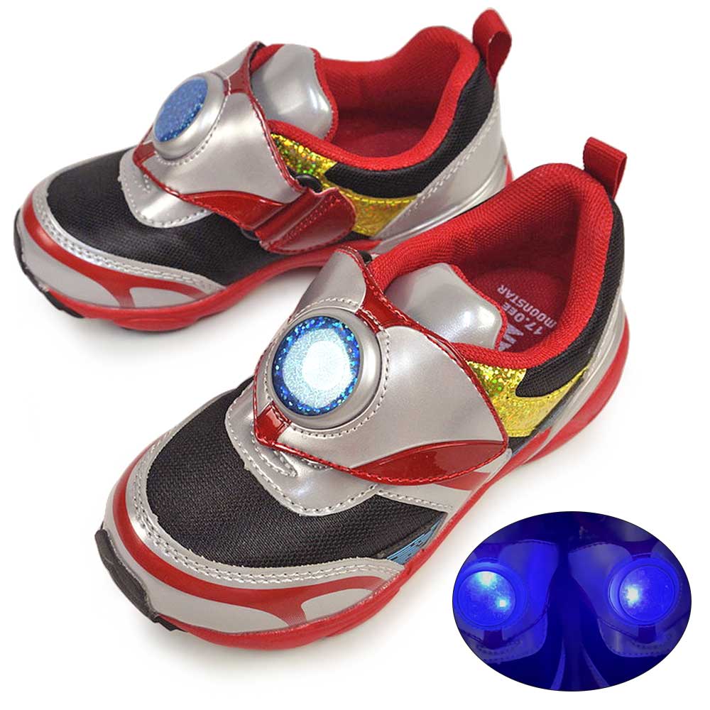 ウルトラマン キッズ 光る靴 スニーカー UT155 抗菌防臭 子供靴