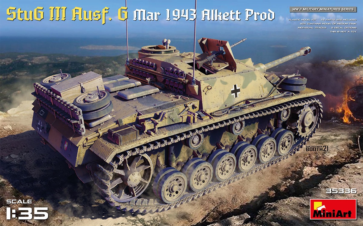 ミニアート 【再生産】1/35 III号突撃砲 G型 3月 1943年 アルケット社製【MA35336】 プラモデル MA35336 IIIゴウトツゲキホウ Gガタ