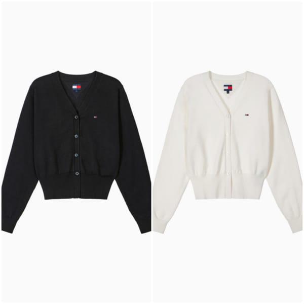 女性用エッセンシャルVネックカーディガン T32G0KCD11TWT2 TOMMY JEANS