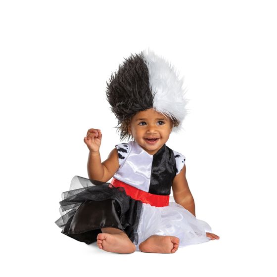 ハロウィン コスプレ 仮装 キッズ ディズニー 101匹わんちゃん Cruella クルエラ ヴィランズ 子供用 幼児用 166679