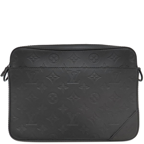 ルイヴィトン LOUIS VUITTON ショルダーバッグ デュオ メッセンジャー モノグラムシャドウ ノワール マットブラック金具 黒 M69827 TJ5200 【保存袋】【中古】