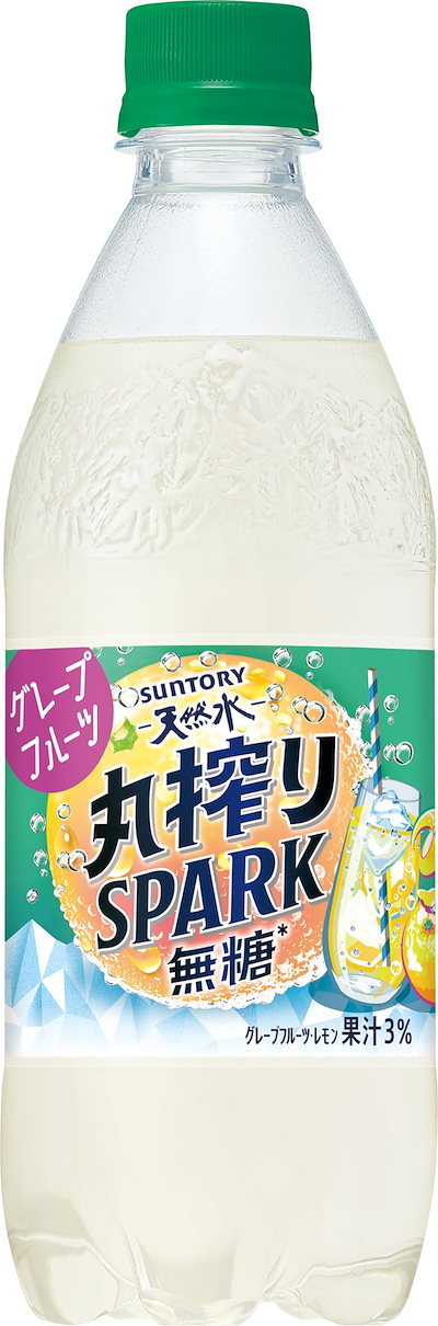 他サイト： サントリー 天然水 FRUIT-SPARK グレフル＆レモン フルーツスパーク フルスパ 無糖 果汁炭酸 500ml×24本の商品画像