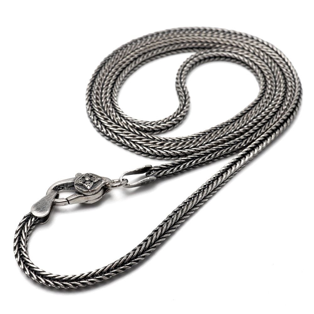 925 フォックステールチェーンネックレス 幅2mm [cs051-2mm]