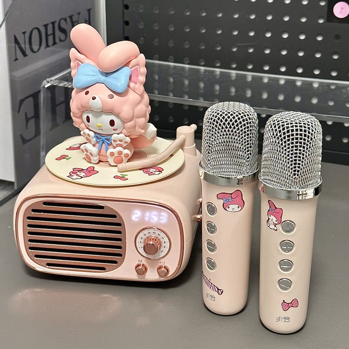 サンリオ芯動黒ゴムbluetooth無線音響マイク一体マイクスピーカー女子プレゼントktvセット 4,986円