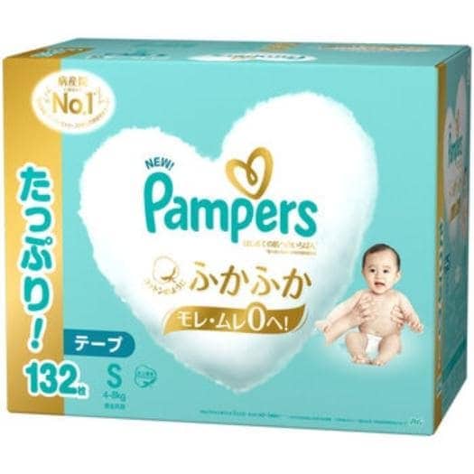 [倉庫管理]パンパース はじめての肌へのいちばん テープSサイズ (4-8kg) 132枚 (66枚ｘ2パック) 6,037円