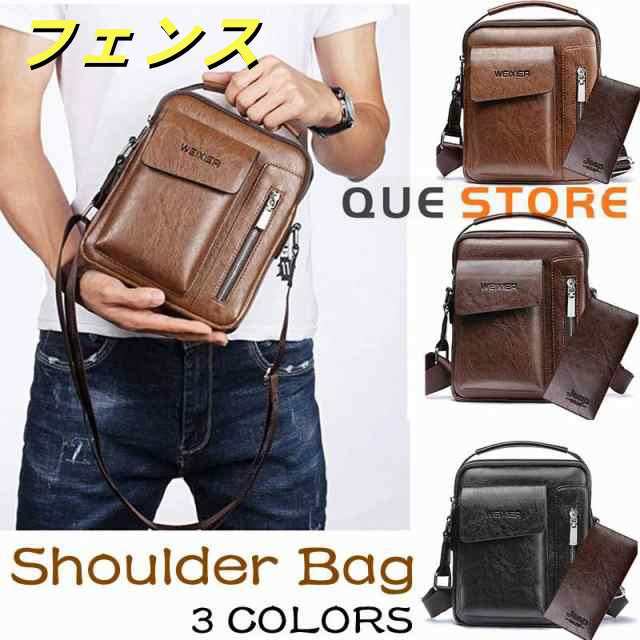 バッグ メンズ ショルダーバッグ 2way 斜め掛け 手提げ 縦型 ビジネスバッグ メッセンジャーバッグ 通学通勤 軽量 実用 自転車　プレゼント男性