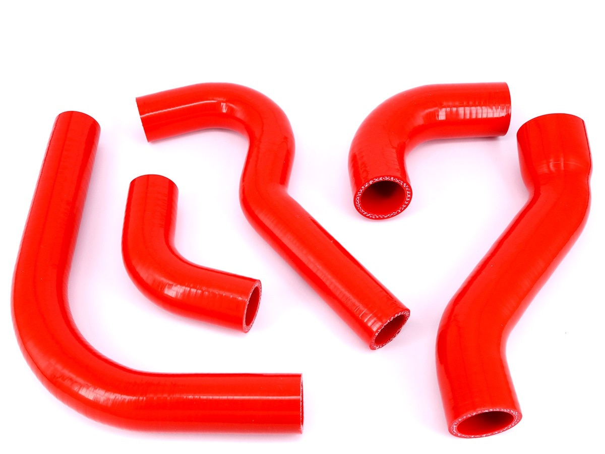 JA11 ジムニー シリコン ラジエターホース ターボ ホース レッド 5点セット S-135-R