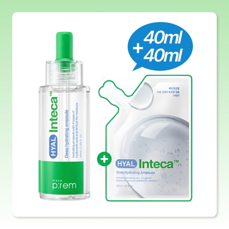[大容量]ヒアル インテカ 速水分 アンプル 40ml+リフィル 40ml