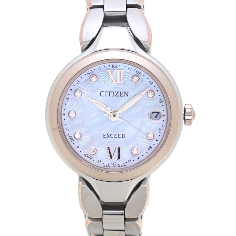 エクシード ES9474-67W 腕時計 レディース【中古】 チタン/130431 52,770円