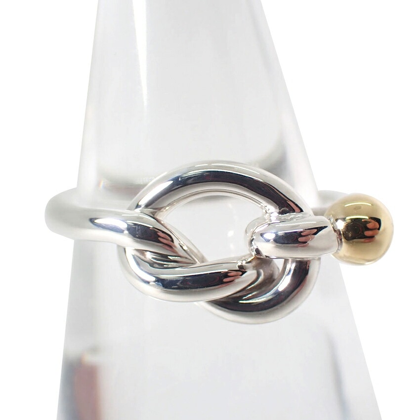 Tiffany ラブノットリング　10号 ティファニー フックアンドアイ ラブノットリング 10号 | スイート