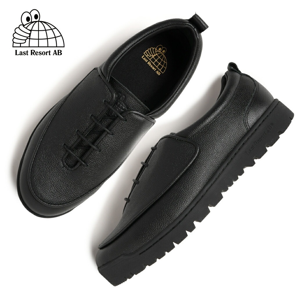 LAST RESORT AB ラストリゾート GM001 スニーカー BLACK/BLACK ( ブラック 黒 レザースニーカー ラバーソール 革靴 メンズ レディース GM001BBK )