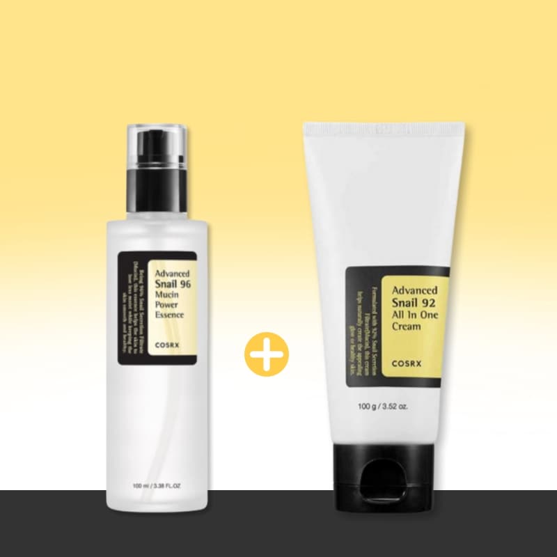 【正規品】 アドバンスドスネイル エッセンス クリームセット (96ミュシン パワーエッセンス130ml + 92オールインワンクリーム 200g)