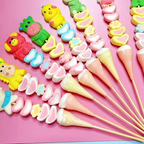 サイズ：70本セット [セイカオエン]串 マシュマロ 個包装 marshmallow グミ 詰め合わ