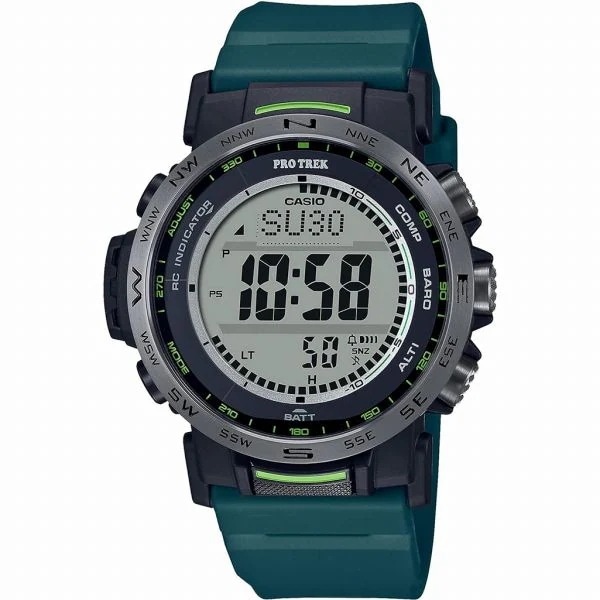 取寄品 正規品 CASIO腕時計 カシオ PRO TREK プロトレック デジタル表示 ソーラー 丸形 10気圧防水 PRW-35Y-3JF メンズ腕時計