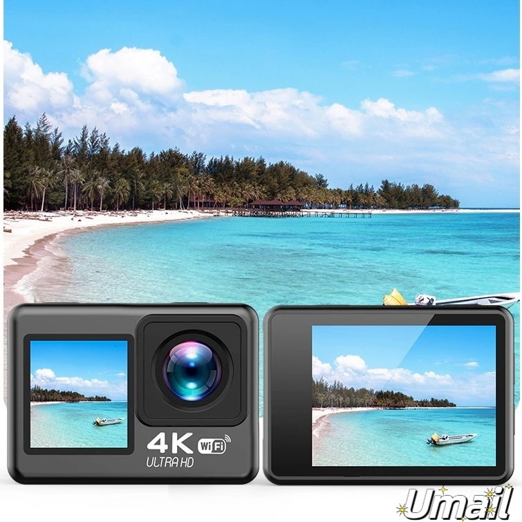 【限定セール】アクションカメラ 4K 2000万画素 30M防水カメラ WiFi搭載 水中カメラ 6軸手ぶれ補正 リモコン付き ウェアラブルカメラ カメラ ビデオカメラ 9,072円