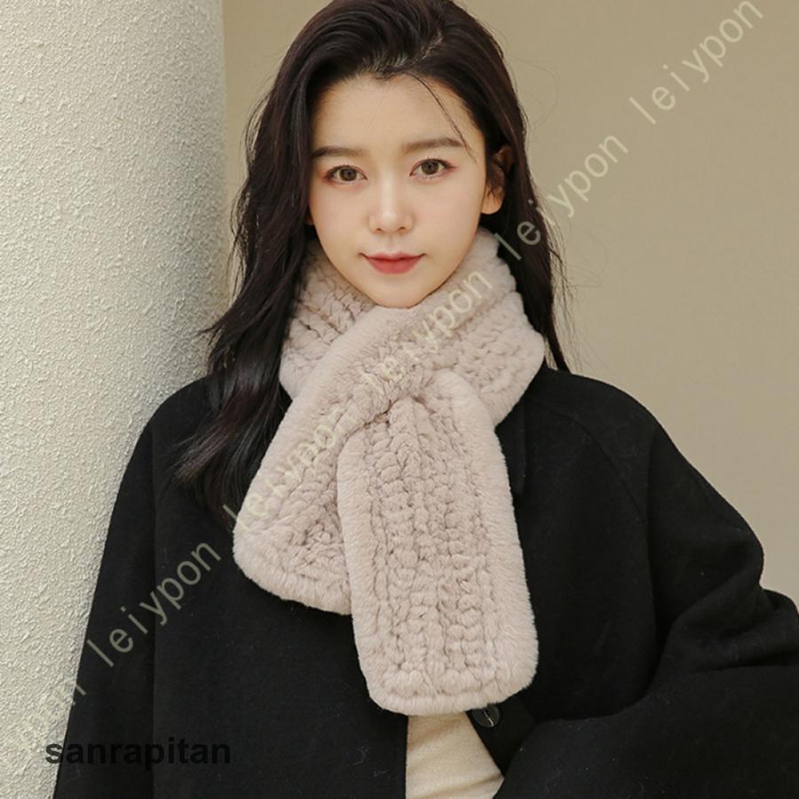 年末メガセール レディース マフラー ファーマフラー レディース ティペットファーティペット 秋冬 防寒 ふわふわ もこもこ 暖かい 厚手 オシャレ 可愛い きれいめ 大人 女性レディース マフラー3