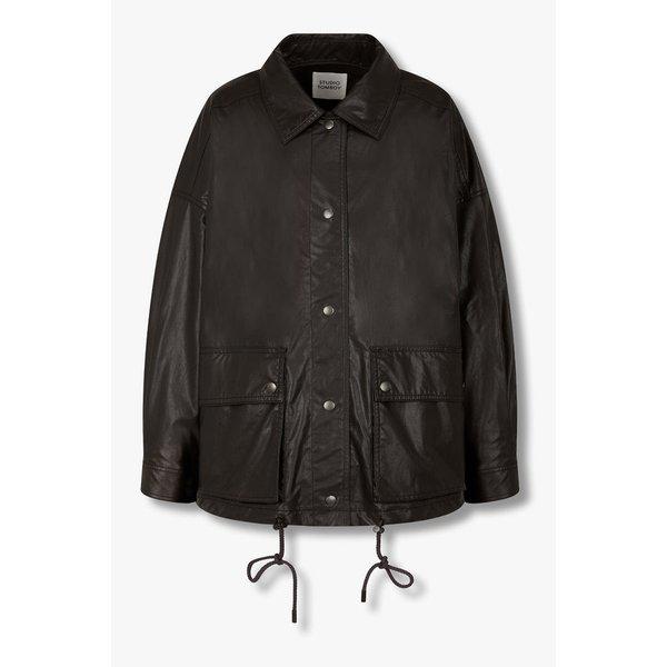シンセティックレザーハーフジャケット(9175361974)