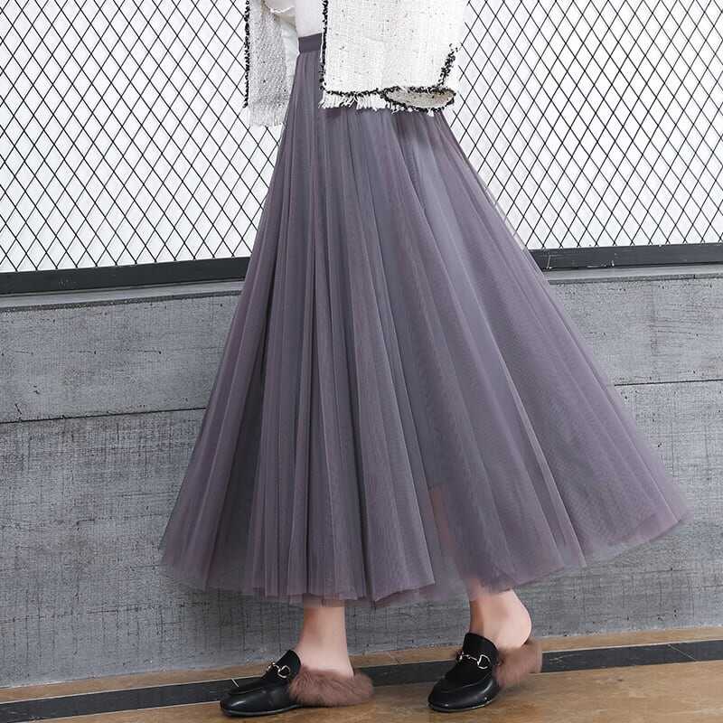 スカート ボトムス ロングスカート フレアスカート チュールスカート 膝下 ミモレ ミモレ丈 フレア プリーツ チュール かわいい 大人可愛い きれいめ シンプル カジュアル 大人 上品 lbot05
