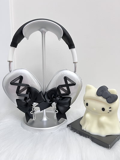 Apple AirPods Max カバー ケース y2k アクセサリー 紫 [Qoo10