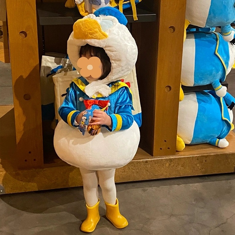 コスプレハロウィンデードナルドダック漫画衣装かわいい赤ちゃんカバーオール子供の衣装