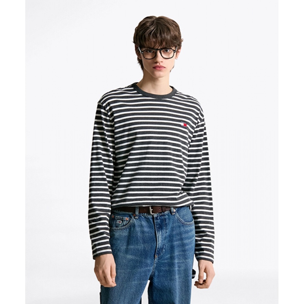 TOMMY JEANS ストライプ ロングスリーブ Tシャツ (T32F1TTO41TMT10AQ)