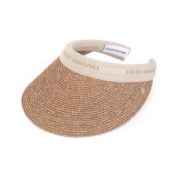 [女性 ビアンカ サンキャップ ラフィア 帽子(R1)(50265 NOUGAT NATURAL LOGO)