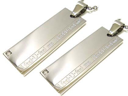 ペアダナスダイヤモンドネックレス/ペアDanasステンレスネックレス ネックレスメンズ