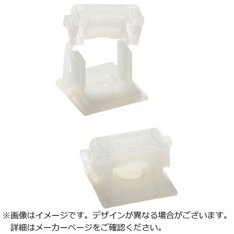 ABB　TY-Rap 結束バンド用ラチェットクランプベース(ねじ固定/粘着テープ付き) ラチェットクランプベース標準(ナチュラル色)(大袋)タイ幅最大6.0mm1000個入り　TC349AN